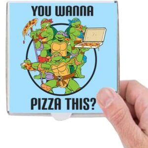 Mini Custom Birtday Party Pizza Boxes,(10 Pack) (5" Length x 5" Width x 1.5"